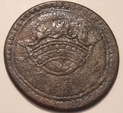 Louis XV 1 Fanon ou 2 sols de l'Ile de France et Bourbon 1723 - atelier Pondichéry