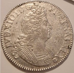 Écu aux insignes 1702 Paris- Louis XIV