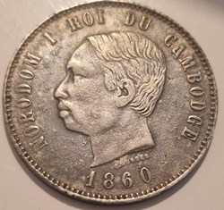 Cambodge 4 francs 1860 - Norodom I
