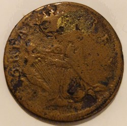 Territoire pré-fédéral New jersey : 1 farthing Mark Newby 1663-1672