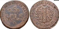 5 sols siège de Mayence 1793