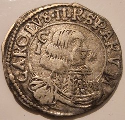 Royaume de Sardaigne- 1 real Charles II l'ensorcelé 1696