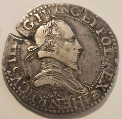 Franc "au col plat" - Henri III 1579 Amiens