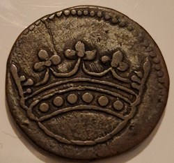 Louis XV ½ Fanon ou 1 sol 1723 Isles de France et de Bourbon- atelier Pondichery