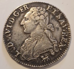 ½ écu aux rameaux d'olivier - Louis XVI 1791 Paris second semestre Léopard