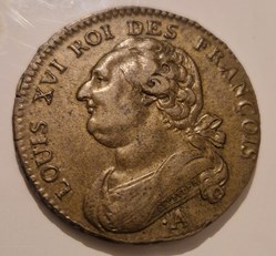 12 deniers ou sol constitutionnel au faisceau - Louis XVI type FRANÇOIS 1791 Paris