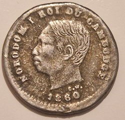 Cambodge 25 Centimes NORODOM Ier 1860