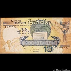 SEYCHELLES / P-32 / 10Rupees / 1989