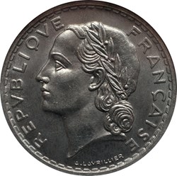 5 francs Lavrillier, Nickel