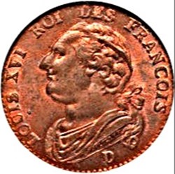 Louis XVI - 12 deniers au bandeau