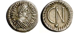 Justinian - Half-Siliqua - Ravenna