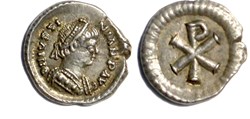 Justinian - Half-Siliqua - Ravenna