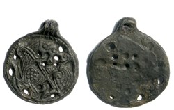 Biting beast pendant