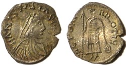 Argenteus in the name of Anastasius