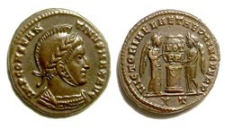 Ticinum - VICTORIAE LAETAE PRINC PERP