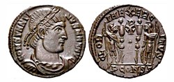 Constantine I - GLORIA EXERCITVS - Arles