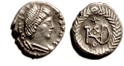 Theoderic - Quarter-Siliqua -Ravenna