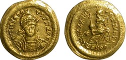 Solidus imitation in the name of Theodosius II