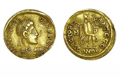 Tremissis in the name of Honorius