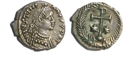 Justinian - Half-Siliqua - Ravenna