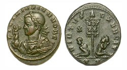 Constantius II - VIRTVS EXERCIT - Ticinum
