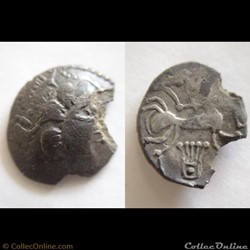 STATERE à la lyre type BAIOCASSE/UNELLE II-Ier siècles av JC