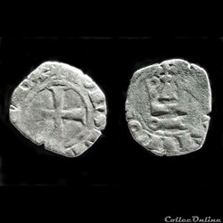 DENIER TOURNOIS JEAN IV DE BRETAGNE DE JANVIER 1356 A MARS 1357 CROIX LATINE
