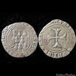 BLANC A LA TARGE FRANCOIS II DE BRETAGNE NANTES 1488