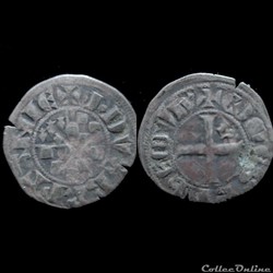 DENIER JEAN II 1286-1305 NANTES