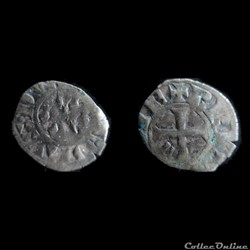 DENIER CHARLES DE BLOIS 1341-1364 NANTES