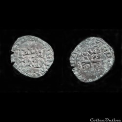 DOUBLE-DENIER AU NOM DE JEAN IV GUERANDE 1346-1362