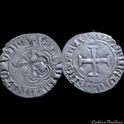 BLANC A L'HEXALOBE JEAN V 1421-1442 VANNES