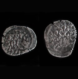 DOUBLE DENIER CHARLES DE BLOIS 1350