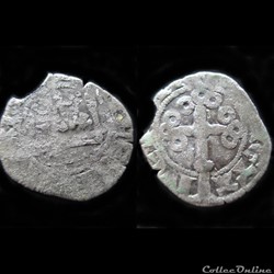 DOUBLE TOURNOIS JEAN IV 1351 GUERANDE
