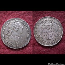 JETON DES ETATS DE BRETAGNE 1750 RENNES