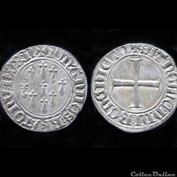 BLANC JEAN IV DE BRETAGNE NANTES 1365-1399