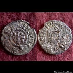 DENIER AU TEMPLE DE LOUIS LE PIEUX 822-840