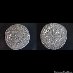 BLANC A LA COURONNES CHARLES VIII 1491-1498 RENNES