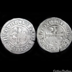 BLANC A L'HEXALOBE JEAN V 1421-1442 RENNES