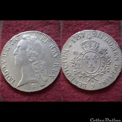 ECUS LAURIES LOUIS XV 1757 RENNES