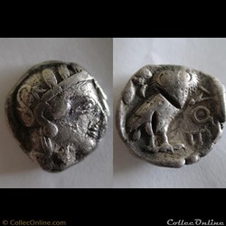 tétradrachme d'ATHENES 450-400 avJC