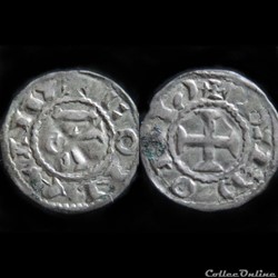 DENIER DE CONAN III 1112-1148 1er TYPE RENNES