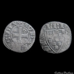 DENIER JEAN II 1286-1305 EVRAN