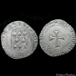 BLANC A LA TARGE FRANCOIS II RENNES AVANT ENTRE 1486 ET 1488