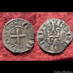 DENIER TOURNOIS EUDES IV DE BOURGOGNE 1315-1320