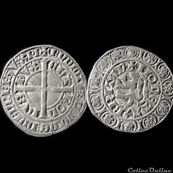 GROS AU LION CHARLES DE BLOIS 1351-1353
