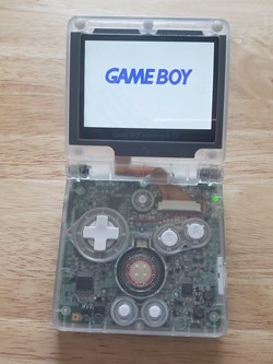 Modded Gameboy Advance SP - IPS and case mod