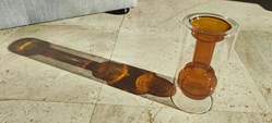 Verre - Vase Bensimon soliflore verre bicolore orange