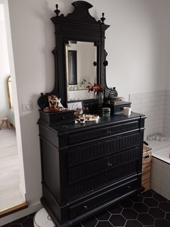 Meuble - Commode coiffeuse à trumeau