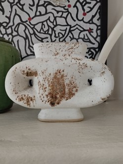 Terre cuite - Vase soliflore style anglais